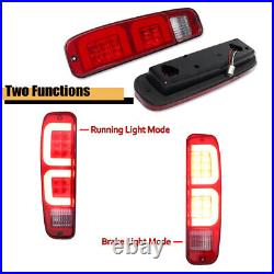 Red LED Rear Tail Lights Assembly For 74-91 Ford E150 F150 250 350 100 Bronco