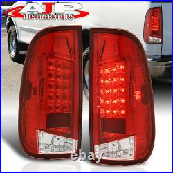 Red LED Tail Lights Brake Lamps For 1997-2003 F150 / 1999-07 F250 F350 SuperDuty