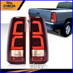 Red LED Tail Lights Fit for 1999-2006 Chevy Silverado 99-02 GMC Sierra 1500 2500