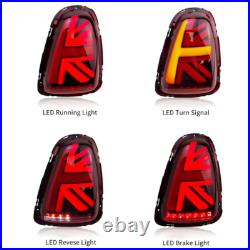 Red LED Tail Lights For 2007-13 Mini Cooper R56 R57 R58 R59 Rear Lamps