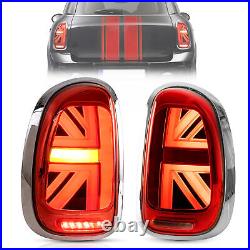Red LED Tail Lights For 2010-2016 BMW MINI R60 Sequential Turn Signal Rear LH+RH