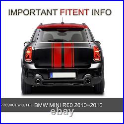 Red LED Tail Lights For 2010-2016 BMW MINI R60 Sequential Turn Signal Rear LH+RH