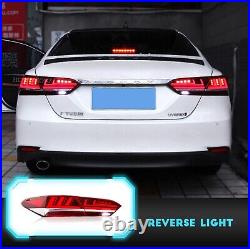 Red LED Tail Lights For 2018-2021 Toyota Camry 4pcs Rear Lamp Start UP Animation
