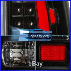 Red LED Tube Tail Lights For 1999-2006 Chevy Silverado GMC Sierra Black Housing
