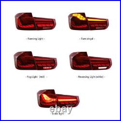 Red Led Tail Lights For BMW 3 Series F30 F35 F80 2012-2019 Rear Lamp