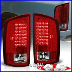Red Len LED Tail Lights Brake Lamps For 2007-2008 Ram 1500 / 2007-2009 2500 3500