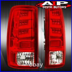 Red Len LED Tube Bar Brake Tail Lights Lamps For 2000-2006 Suburban Yukon Tahoe