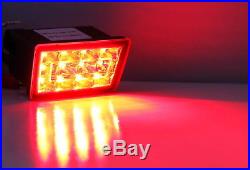 Red Lens F1 Style LED Rear Fog Light Brake/Tail Lamp For Subaru WRX STi XV