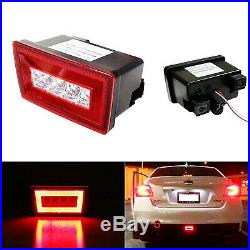 Red Lens LED Rear Fog Light, Brake and Backup Reverse For 2011+ Subaru WRX STi