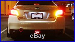 Red Lens LED Rear Fog Light, Brake and Backup Reverse For 2011+ Subaru WRX STi