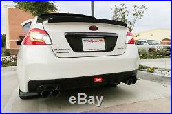 Red Lens LED Rear Fog Light, Brake and Backup Reverse For 2011+ Subaru WRX STi