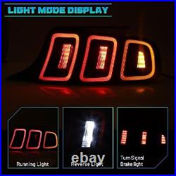 Red Lens LED Sequential Tail Lights For 2010-2014 Ford Mustang Brake Rear Lamp