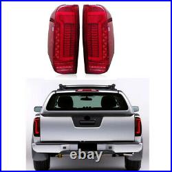 Red Lens LED Sequential Tail Lights For Nissan Navara Frontier D40 2005 -2015