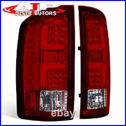 Red Lens LED Tube Tail Lights Brake Lamps For 2002-2006 Dodge Ram 1500 2500 3500
