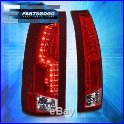 Red Lens Led Tail Lights For 88-98 Chevy Gmc Ck C10 1500 2500 Silverado Sierra