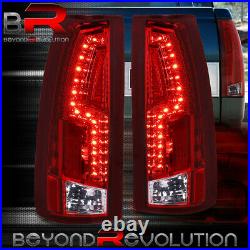Red Lens Rear LED Tail Lights For 88-98 Chevy C/K C10 Silverado 1500 2500 Truck
