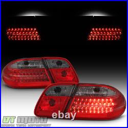 Red Smoke 1996-2002 Mercedes-Benz W210 E300 E320 E430 E55 LED Tail Lights Lamps