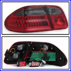 Red Smoke 1996-2002 Mercedes-Benz W210 E300 E320 E430 E55 LED Tail Lights Lamps