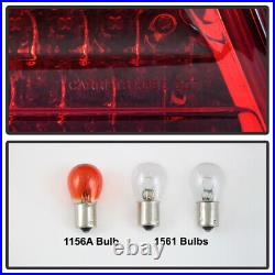 Red Smoke 1996-2002 Mercedes-Benz W210 E300 E320 E430 E55 LED Tail Lights Lamps