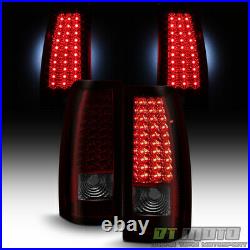 Red Smoke 1999-2002 Chevy Silverado 1500 2500 3500 LED Tail Lights Brake Lamps