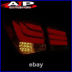 Red Smoke Tube LED Brake Tail Lights Lamps Left+Right For 2008-2015 Chevy Cruze