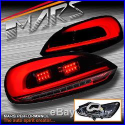Red Smoked 3D Tail lights & LED Indicators for VW Volkswagen SCIROCCO 1S MY08-14
