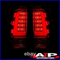 Red Smoked Tube LED Tail Lights Lamps Left+Right For 1999-2006 Silverado Sierra