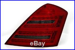 Red black LED tail lights rear lights for facelift Mercedes W221 05-09