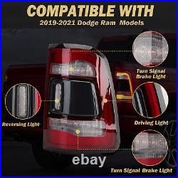 Right LED Tail Lights For Dodge RAM 1500 2019 2020-2022 Rear Taillamps Passenger