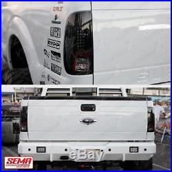 SINISTER BLACK 1999-2006 Ford F250 F350 Super Duty Smoke LED Tail Lights PAIR