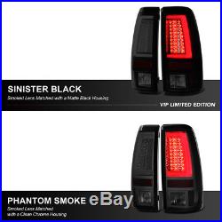 SINISTER BLACK 2003-2006 Silverado 1500 2500 3500HD LED Neon Brake Tail Lights