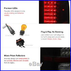 SINISTER BLACK 2007-2014 Chevy Silverado GMT Black Smoke LED Tail Lights Lamps