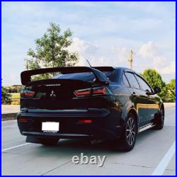 SMOKED Full LED Tail Lights For 2008-2017 Mitsubishi Lancer EVO X withSequential
