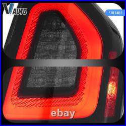 SMOKED LED Tail Lights For 2011-2014 Chrysler 300 withAnimation VLAND Rear Lamps