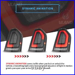 SMOKED LED Tail Lights For Chrysler 300 Sedan 2011-2014 Rear Brake Lights LH+RH