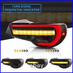 SMOKED LED Taillights for 13-16 Scion FR-S 17-19 86 13-20 Subaru BRZ Rear Lamps
