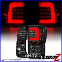 SMOKED LENS FiBer OpTic LED Tail Lights 2007-2013 Toyota Tundra Pick Up Truck