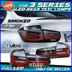 SMOKED Tail light Rear Lamps LED BMW 3 Series F30 F80 12-15 Dynamic Signal UK