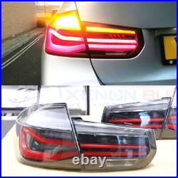 SMOKED Tail light Rear Lamps LED BMW 3 Series F30 F80 12-15 Dynamic Signal UK