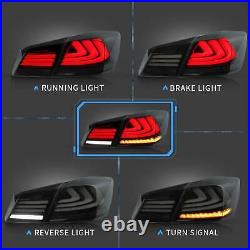 SMOKE Full LED Tail Lights For Honda Accord 9th Gen Sedan 2013-2015 withSequential