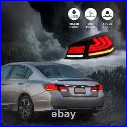 SMOKE Full LED Tail Lights For Honda Accord 9th Gen Sedan 2013-2015 withSequential