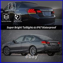 SMOKE Full LED Tail Lights For Honda Accord 9th Gen Sedan 2013-2015 withSequential