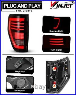 Sequential Brake LED Tail Lights Rear Lamps Pair For 2009-2014 Ford F150 Pickup