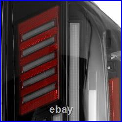 Sequential For 2014-2021 Toyota Tundra LED Tail Lights Black Housing Clear Lens