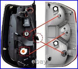 Sequential For 2014-2021 Toyota Tundra LED Tail Lights Black Housing Clear Lens