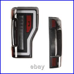 Sequential For 2017-2019 Ford F-250-F450 Super Duty LED Tail Lights Lamps PAIR