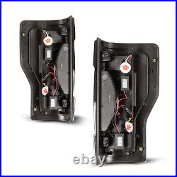Sequential For 2017-2019 Ford F-250-F450 Super Duty LED Tail Lights Lamps PAIR