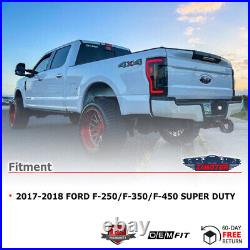 Sequential For 2017-2019 Ford F-250-F450 Super Duty LED Tail Lights Lamps PAIR