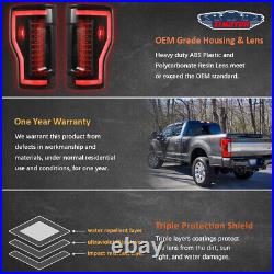Sequential For 2017-2019 Ford F-250-F450 Super Duty LED Tail Lights Lamps PAIR