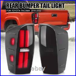 Sequential Full LED Tail Lights For Toyota Tacoma 2016-2023 wt Starting Animated